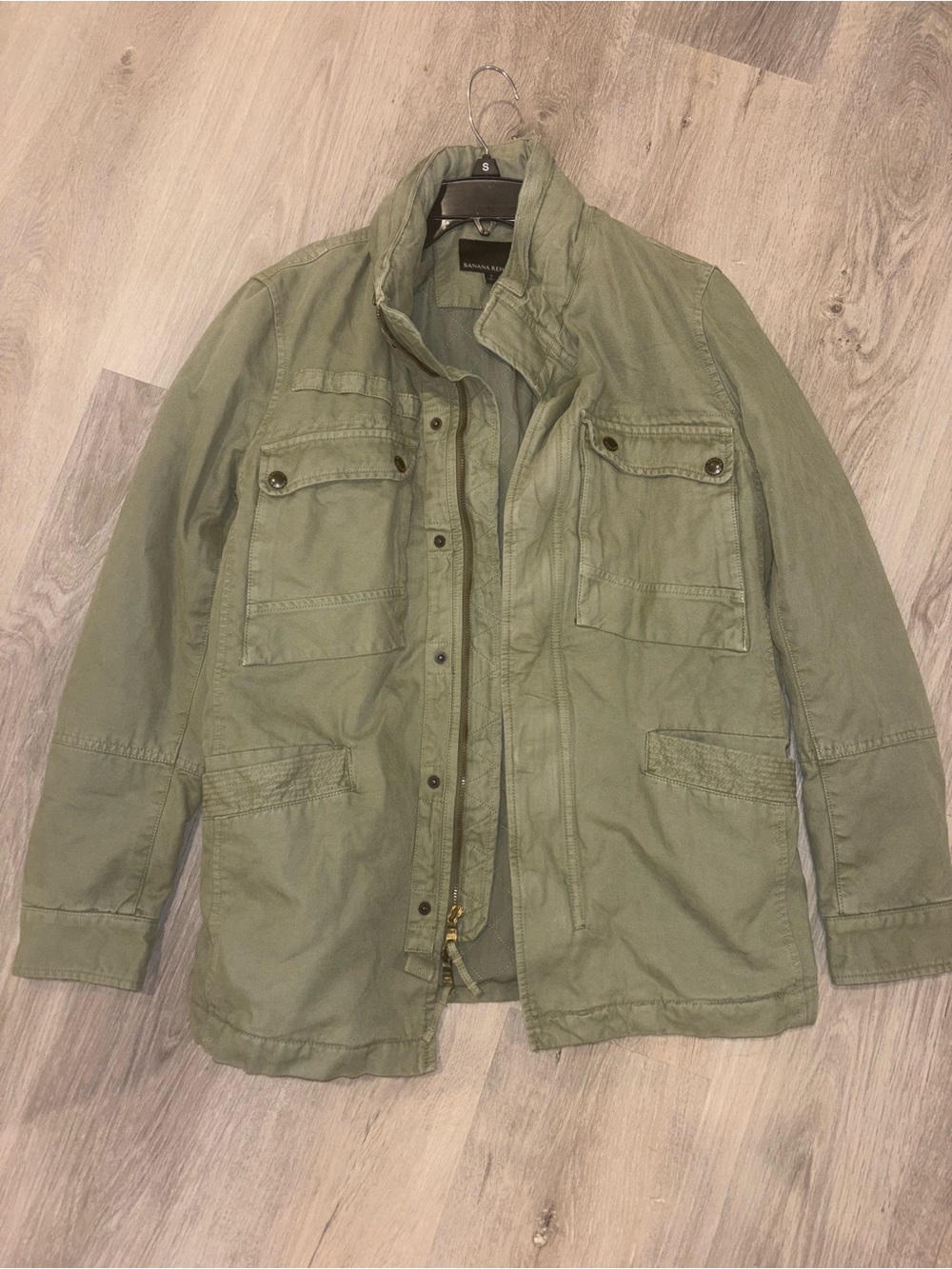 Banana Republic Military-Style Field Jacket in Olive